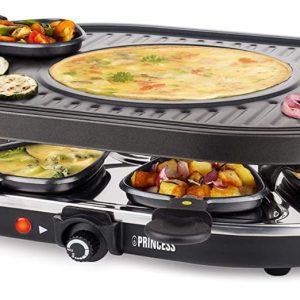 PIASTRA RACLETTE 8 PRINCESS OVAL GRILL PARTY 162700