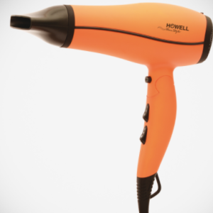 ASCIUGACAPELLI PROFESSIONALE HOWELL CON DIFFUSORE 2400W HP2400PRO ARANCIONE