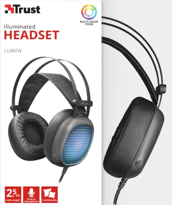 CUFFIE + MICROFONO 3.5MM TRUST LUMEN 22447