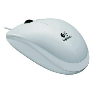 Logitech B100 Mouse USB Cablato, 3 Pulsanti, Rilevamento Ottico