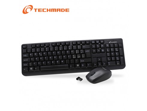 TASTIERA + MOUSE OTTICO WIRELESS TECHMADE TM-PKF938WL-KIT