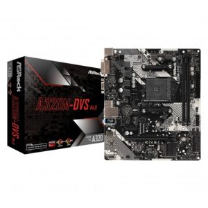 MAINBOARD AM4 ASROCK A320M-DVS R4.0 90-MXB9M0-A0UAYZ