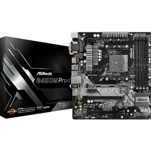 MAINBOARD AM4 ASROCK B450M PRO4 90-MXB8F0-A0UAYZ