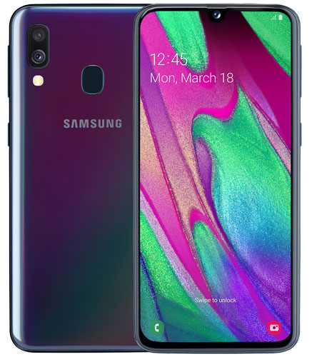 CELLULARE SAMSUNG A405 GALAXY A40 DUOS BLACK VODAFONE
