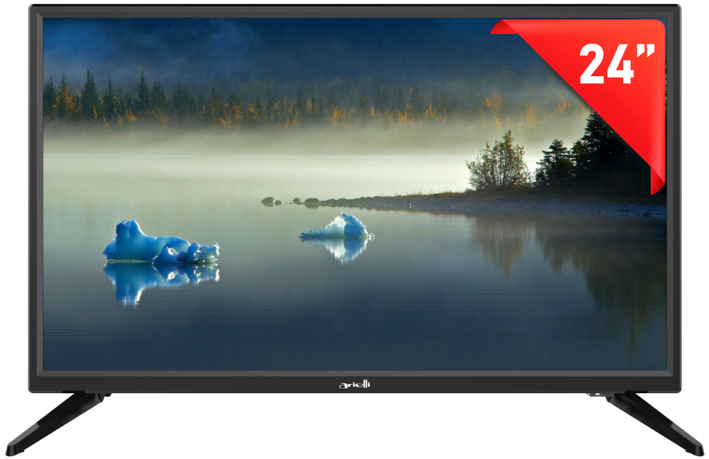 TV LED 24" ARIELLI LED-2428T2 ITALIA BLACK