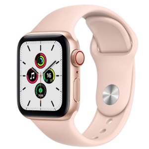 SMARTWATCH APPLE WATCH SE 40MM GPS+4G ALLUMINIO ORO CON CINTURINO SPORT ROSA SABBIA MYEH2TY/A