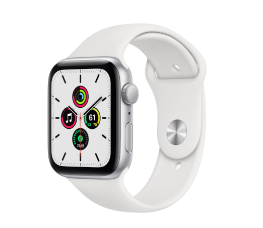 SMARTWATCH APPLE WATCH SE 44MM GPS+4G ALLUMINIO ARGENTO CON CINTURINO SPORT BIANCO MYEV2TY/A