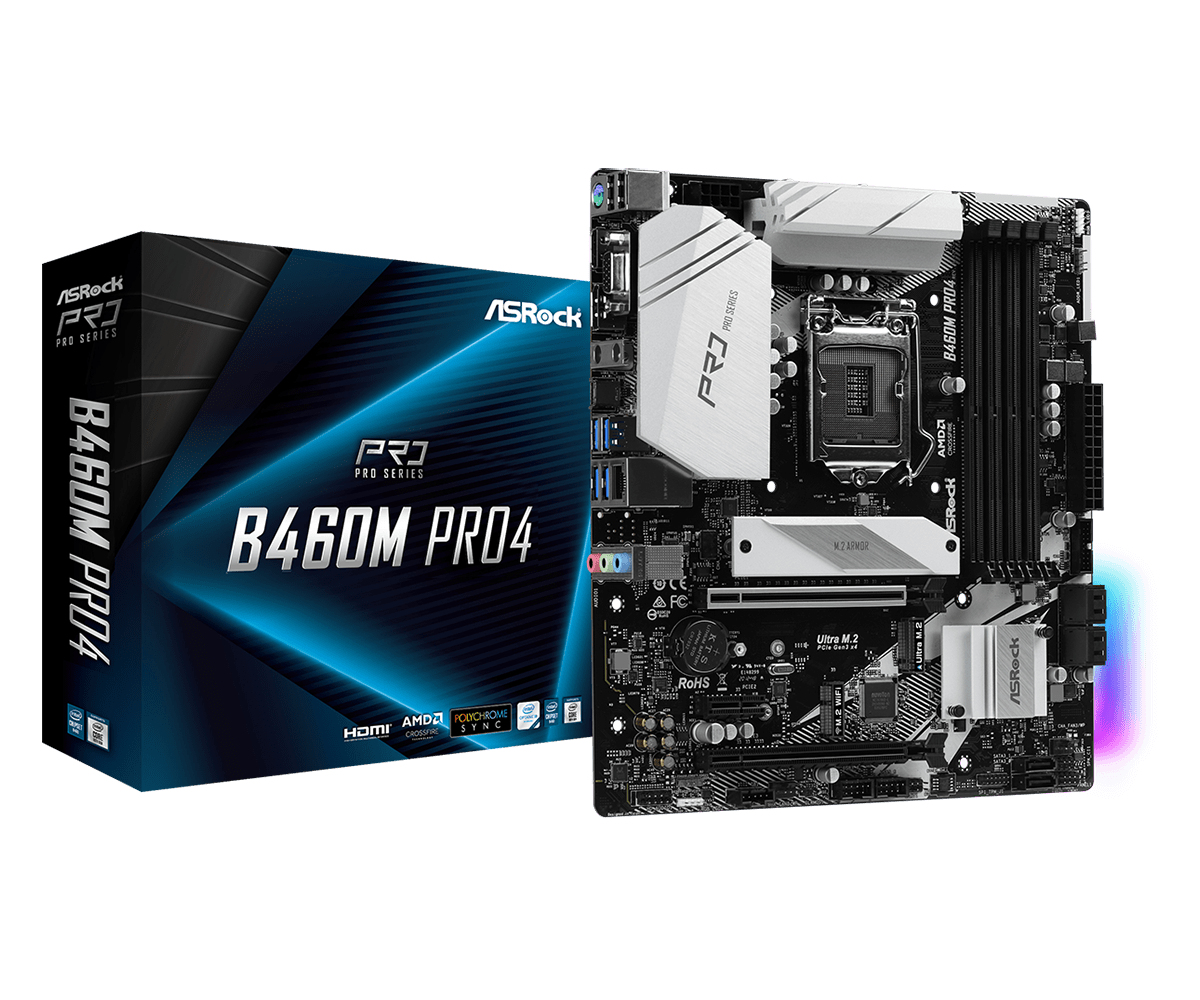 MAINBOARD SLGA1200 ASROCK B460M PRO 4 90-MXBCV0-A0UAYZ