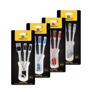 CAVO RICARICA COMBINATO USB TECHMADE CCUSB2-AM8PMB01M SILVER