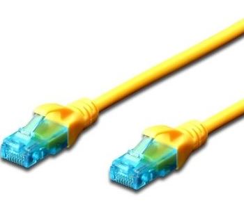 CAVO RETE UTP CAT 5E 0.25MT EWENT EW-5U-002Y GIALLO