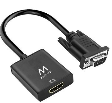 ADATTATORE GRAFICO DA VGA A HDMI CON AUDIO EWENT EW9866