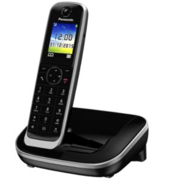 Cordless Con Rilevatore Di Oggetti Panasonic Kx-Tg6881jtb Black