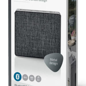 CASSE PORTATILI BLUETOOTH NEDIS CON MICROFONO INTEGRATO SPBT1002GY GREY