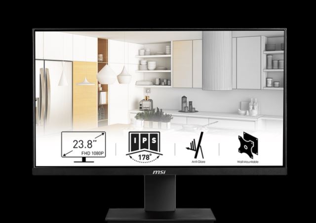 MONITOR LED 23,8'' MSI PRO FULL HD ANTI RIFLESSO MP241