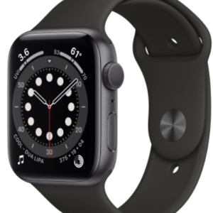 SMARTWATCH APPLE WATCH SERIES 6 44MM GPS SPACE GRAY ALUMINIUM CASE WITH BLACK SPORT M00H3WB/