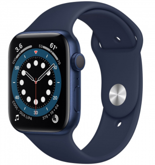 SMARTWATCH APPLE WATCH SERIES 6 44MM GPS BLUE ALUMINIUM CASE WITH DEEP NAVY SPORT M00J3WB/