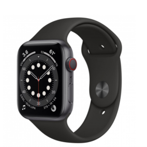 SMARTWATCH APPLE WATCH SERIES 6 44MM GPS+4G ALLUMINIO SPACE GREY CINTURINO SPORT NERO MG2E3WB/