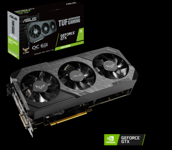 VGA GEFORCE GTX 1660 6GB TUF 3X ASUS GAMING ADVANCED