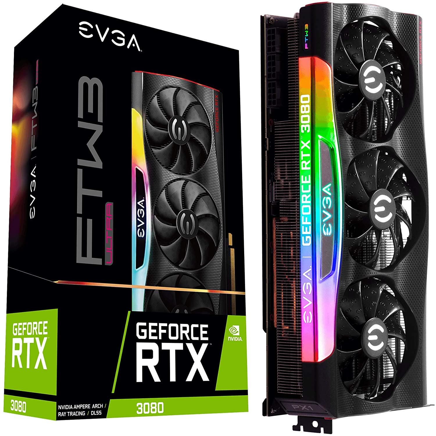 VGA PCI-E EVGA GEFORCE 10GB RTX 3080 FTW3 ULTRA GAMING GDDR6X 10G-P5-3897-KR