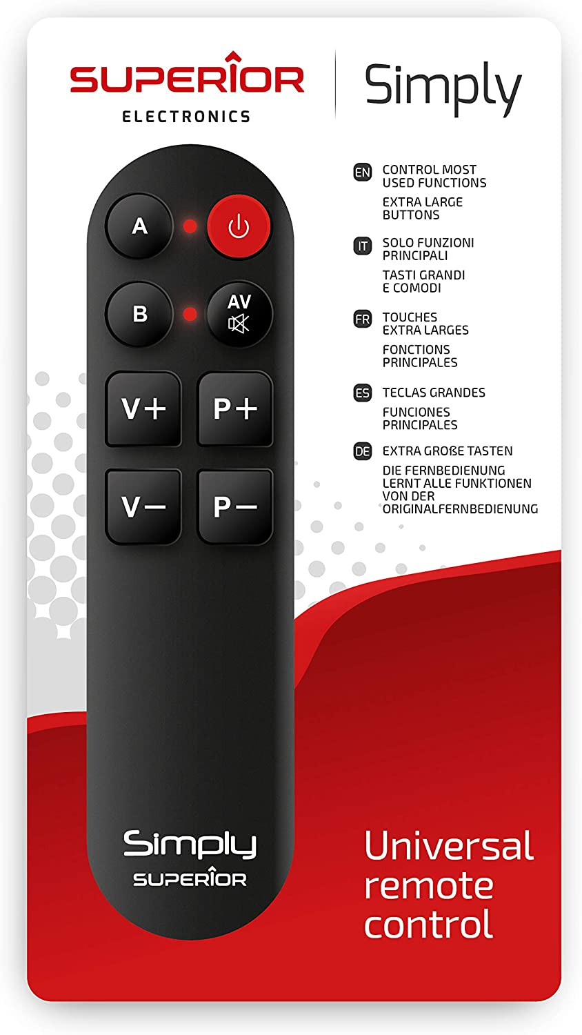 TELECOMANDO UNIVERSALE PER TV SUPERIOR SIMPLY SUPTLB001
