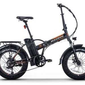 BICICLETTA ELETTRICA MACROM FAT E-BIKE CERVINIA BLACK
