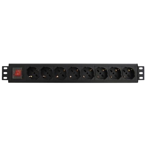 MULTIPRESA RACK 19" 8 X ITA/SCHUKO SPINA SCHUKO 16A EWENT WPN-PDU-G01-08