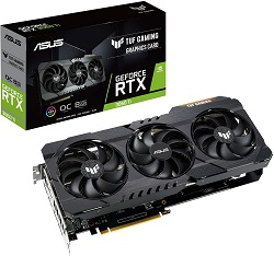 VGA PCI-E ASUS GEFORCE 8GB RTX 3060TI TUF GAMING GDDR6 90YV0G1A-M0NA00