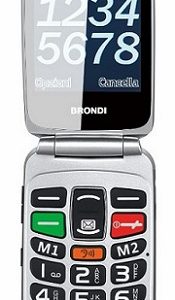 CELLULARE BRONDI SUPERVOICE DUOS BLACK / SILVER ITALIA