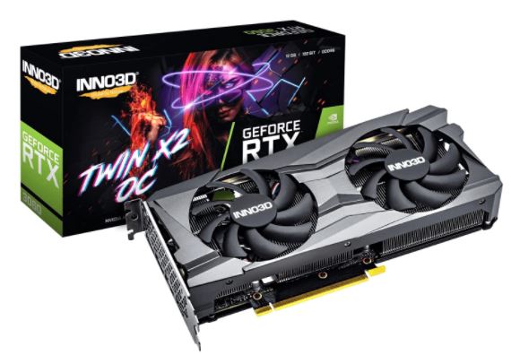 VGA PCI-E 12GB INNO3D GEFORCE RTX 3060 TWINX2 N30602-12D6X-11902120H