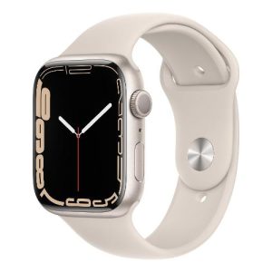 SMARTWATCH APPLE WATCH SERIES 7 45MM GPS ALLUMINIO GALASSIA CON CINTURINO SPORT GALASSIA MKN63TY/A