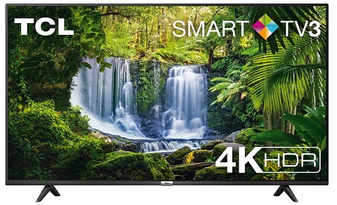 TV LED 43" TCL 4K 43P611 SMART TV EUROPA BLACK