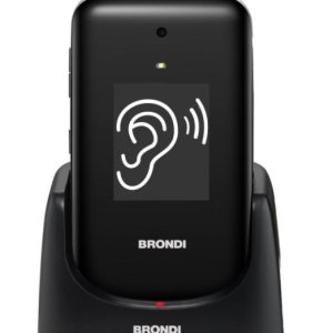 CELLULARE BRONDI AMICO SUPERVOICE DUOS BLACK / SILVER ITALIA