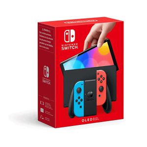 Console Nintendo Switch Oled Joy-Con Rosso/Blu Neon Italia
