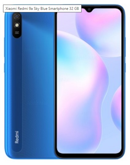 CELLULARE XIAOMI REDMI 9A 2+32 DUOS SKY BLUE TIM