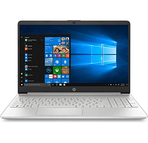 HP-PC 15s-fq0003nl Notebook, Intel Core i3-8145U, RAM 8 GB, SSD 256 GB, Grafica Intel UHD 620, Windows 10 Home, Schermo 15.6" HD Antiriflesso, Micro-Edge, Lettore Micro SD, USB-C, HDMI, Argento