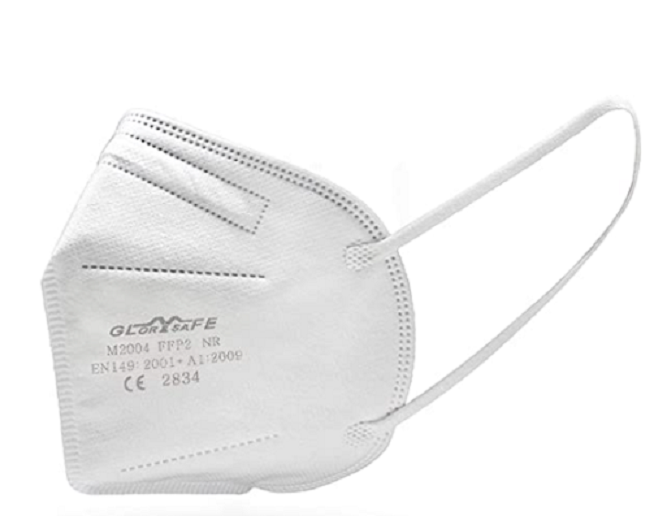 MASCHERE RESPIRATORIE FFP2 GLORYSAFE BIANCHE - CONFEZIONE DA 6PZ