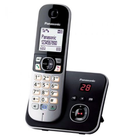Cordless Panasonic Con Segreteria Kx-Tg6861jtb Black