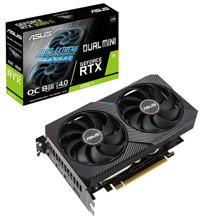 VGA PCI-E 4.0 ASUS GEFORCE 8GB RTX 3060TI MINI 8GDDR6 90YV0FT2-M0NA00