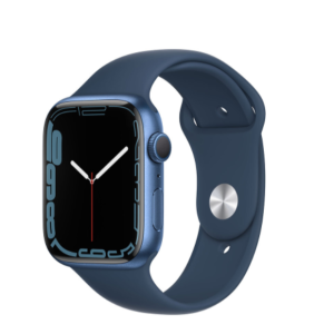 SMARTWATCH APPLE WATCH SERIES 7 45MM GPS ALLUMINIO BLU ABISSO CON CINTURINO SPORT BLU MKN83TY/A