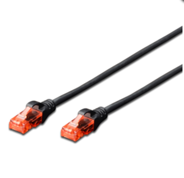 CAVO RETE SLIM UTP CAT 6 2MT EWENT IM1014 NERO