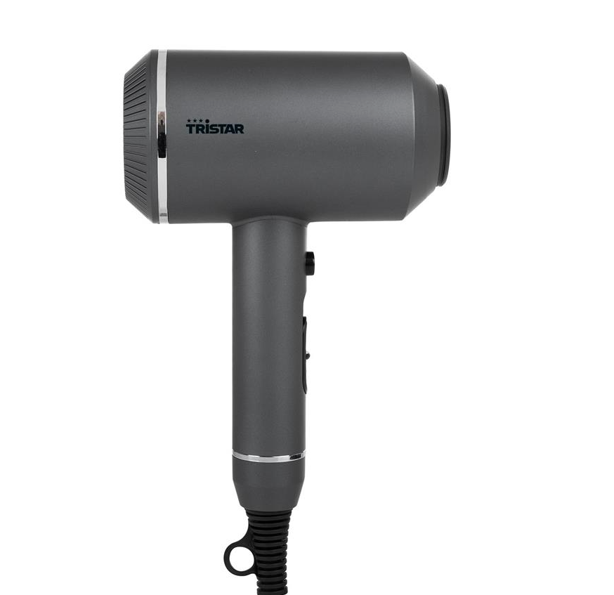 ASCIUGACAPELLI TURBO COMPATTO 1600W TRISTAR HD-2326 GRIGIO ACCIAIO