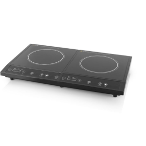 PIASTRA DA COTTURA A INDUZIONE DOPPIA 1400W/2000W TRISTAR IK-6179 BLACK