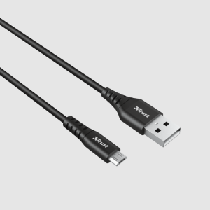 CAVO DATI/CARICA PER SMARTPHONE TRUST USB-MICRO USB 1MT NERO 23567