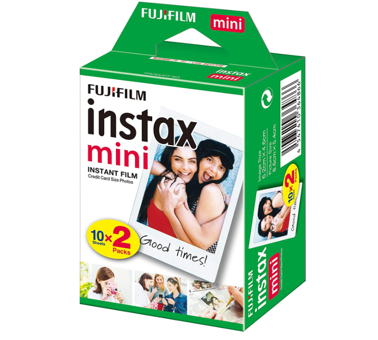 Pellicola Fotografica Fujifilm Instax Mini Glossy 2 Pacchi Da 10 Fogli