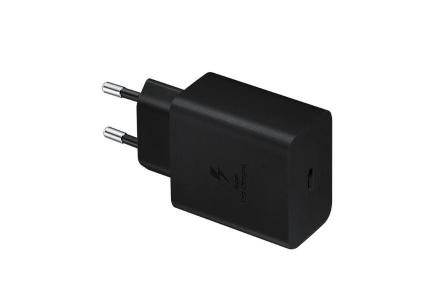 CARICABATTERIA DA RETE SAMSUNG SUPER FAST CHARGING 45W USB-C EP-T4510XBEGEU + CAVO TYPE-C BLACK