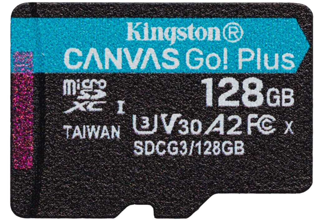 MEMORY CARD MICRO SD/TRANSFLASH 128GB KINGSTON CANVAS GO PLUS CLASSE 10 SDCG3/128