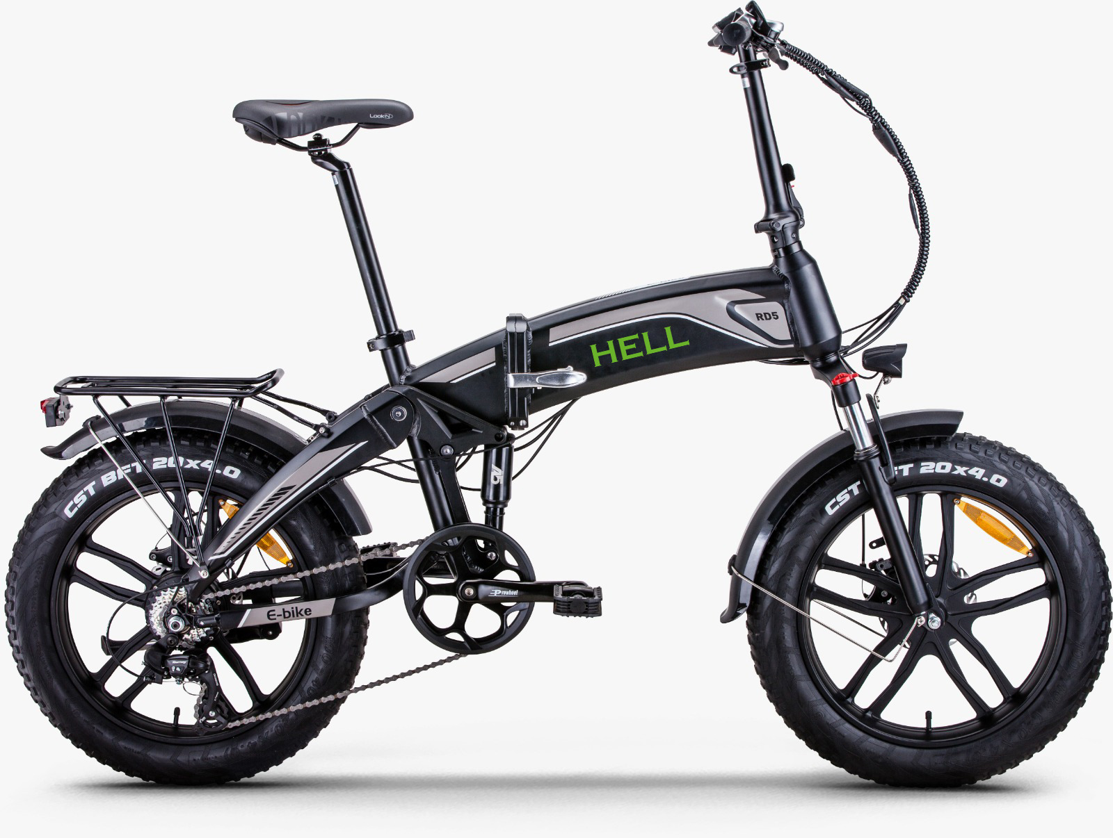 BICICLETTA ELETTRICA HELL FAT E-BIKE RD5 GREY