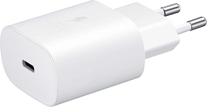 Samsung EP-TA800N Caricabatterie Super Fast Charging 25W, Porta USB-Type C (Senza Cavo), Bianco
