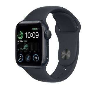 Smartwatch Apple Watch Se 2 40mm Gps Alluminio Mezzanotte Con Cinturino Sport Mezzanotte Mnjt3ty/A