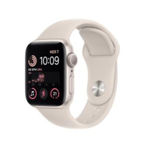SMARTWATCH APPLE WATCH SE 2 44MM GPS ALLUMINIO GALASSIA CON CINTURINO SPORT GALASSIA MNJX3TY/A